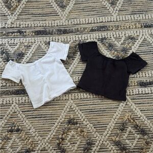 By Together Bundle of Ribbed Cropped Tops